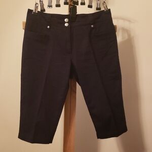 Women's Black Bermuda Shorts